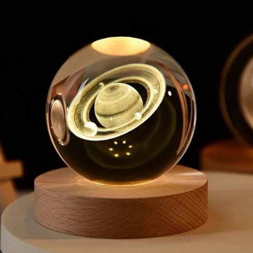 LAMPARA DE ESFERA 3D GRANDE 8CM