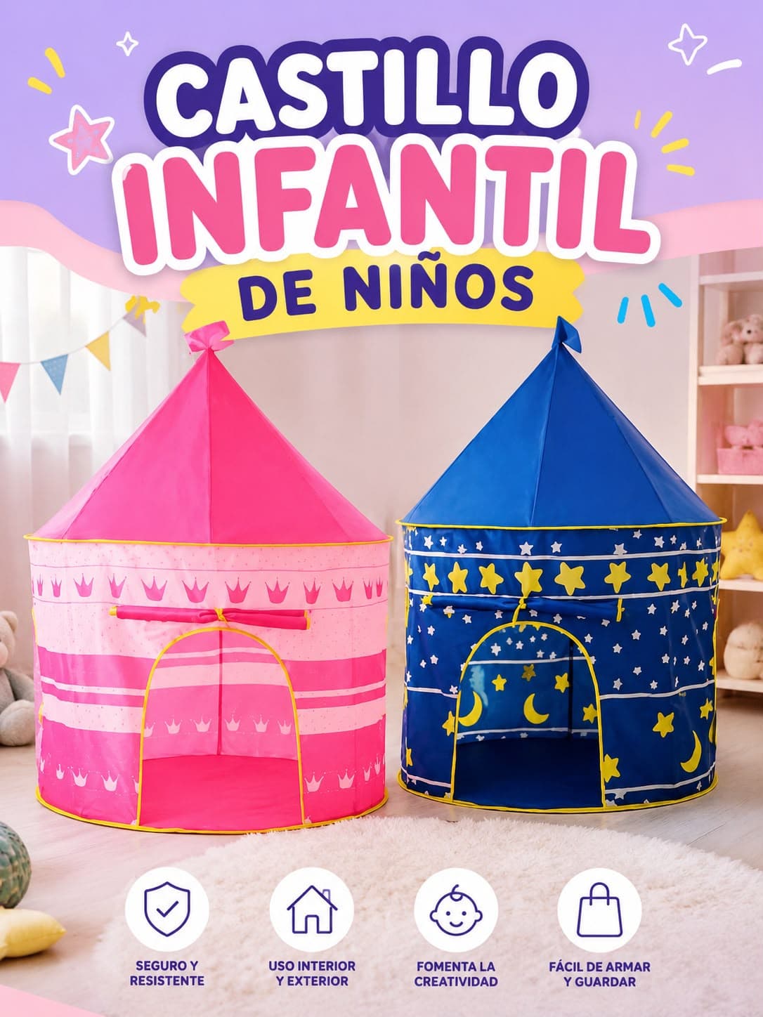 CARPA CASTILLO PARA NIÑOS